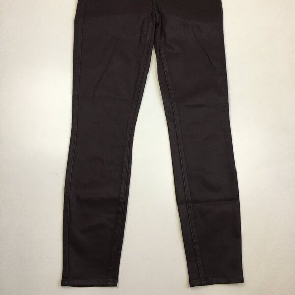 PAIGE Premium Denim Dark Plum Coated Verdugo Ankle 5 Pocket Logo Hardware Jeans - Picture 7 of 10